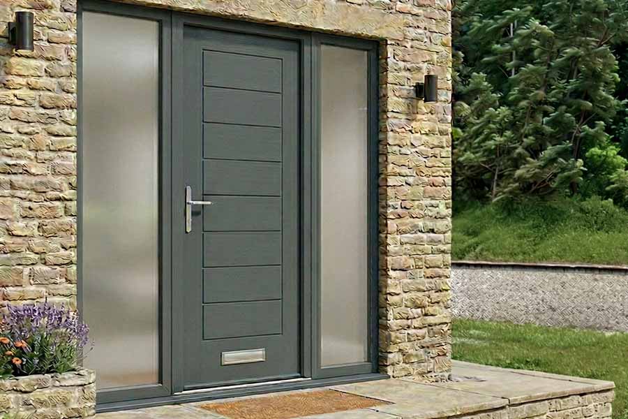 anthracite grey monza composite front door