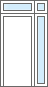 front door with right side panel and top light window