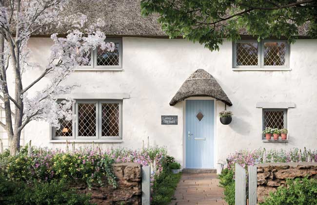 duck egg blue composite front door