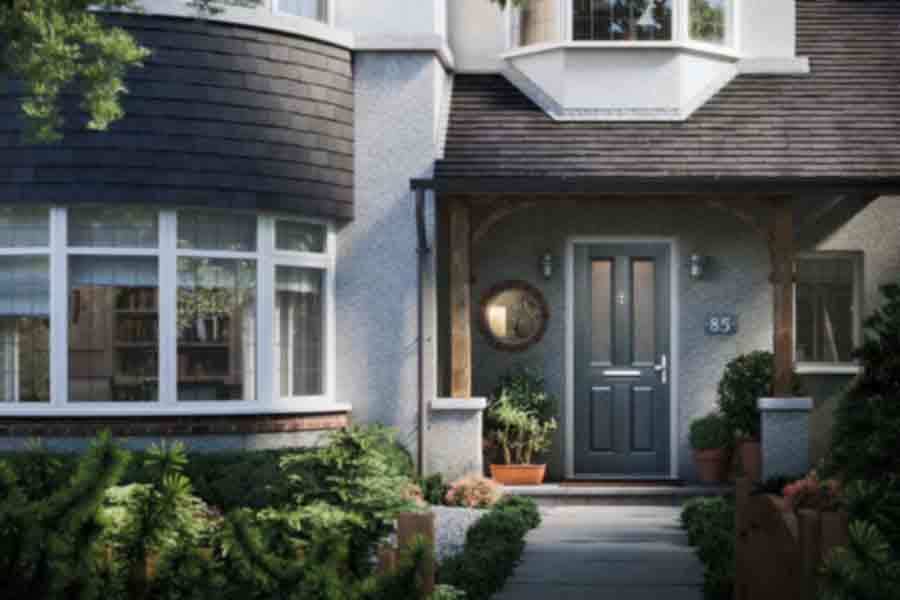 common style composite door grey colour
