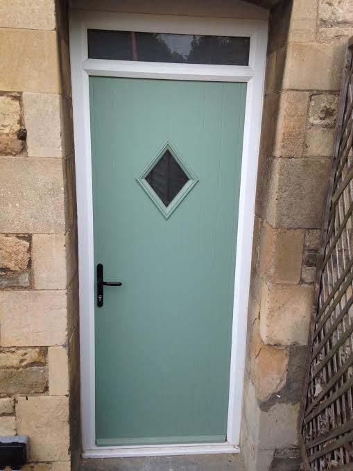 1 Diamond Composite Front Door in Chartwell Green