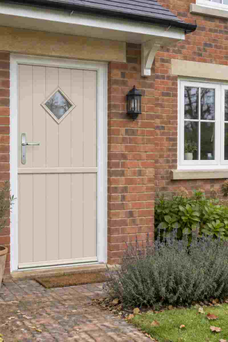 Flint 1 Composite Stable Door in Cream