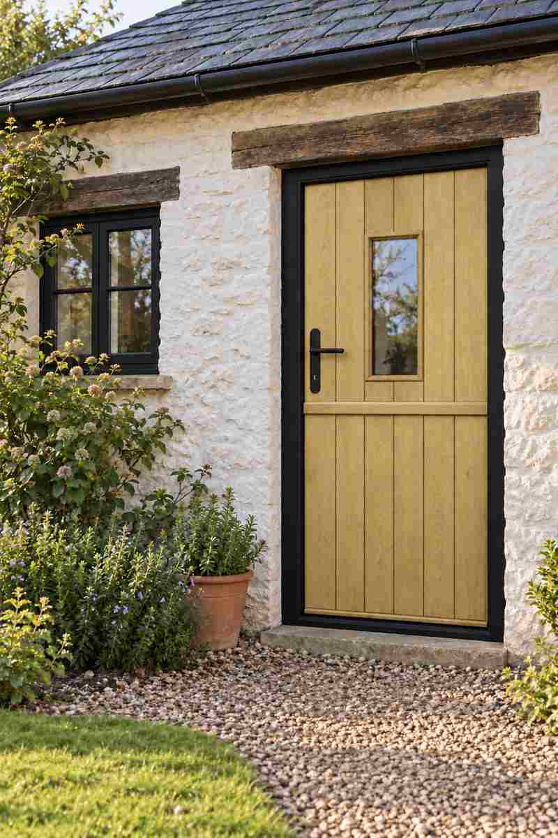 Flint 2 Composite Stable Door in Irish Oak