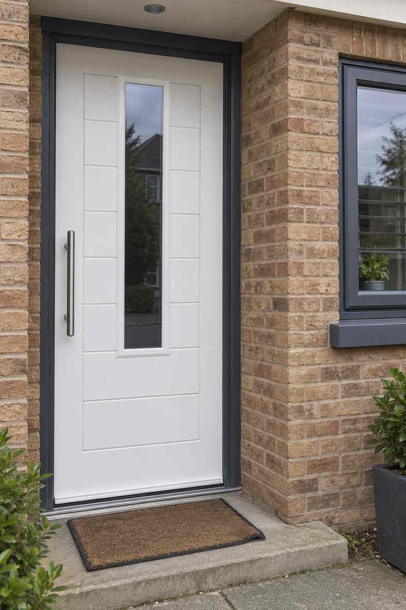 Monza 2 Augusta Centre Composite Door in White