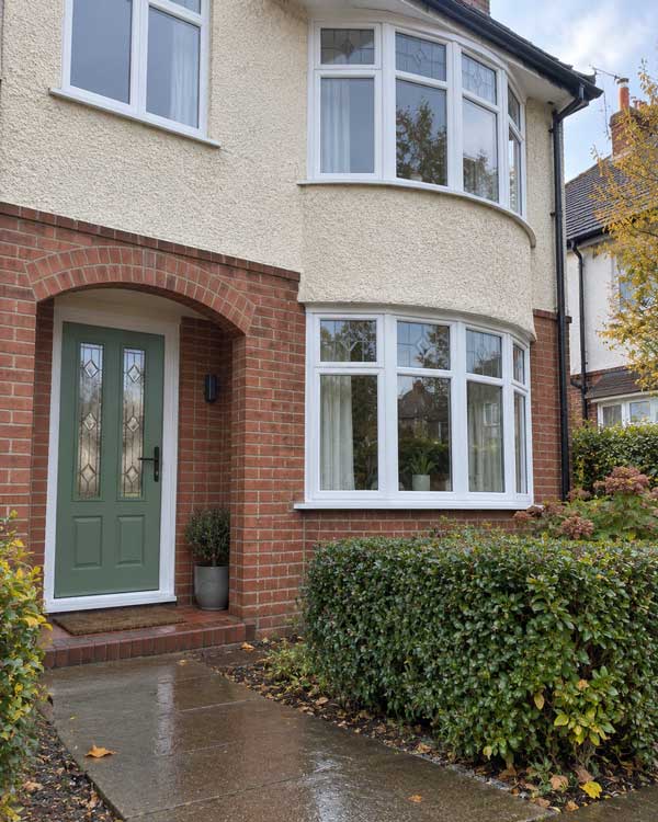 Oulton Composite Front Door in Chartwell Green