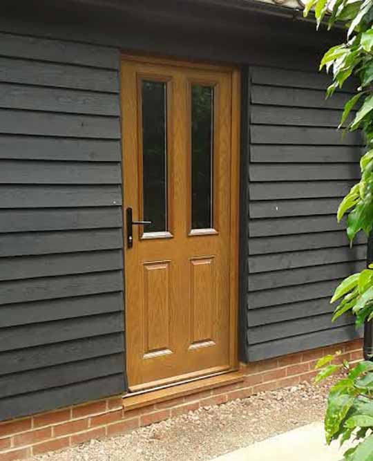 composite back door in oak