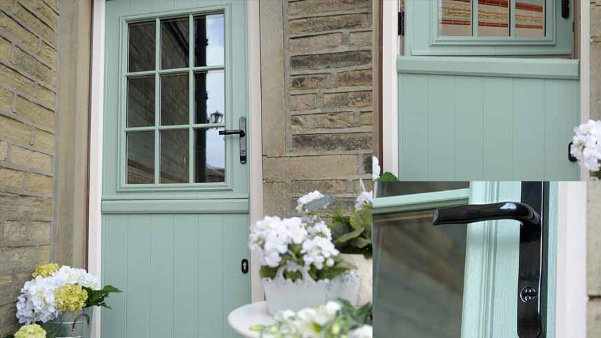 chartwell green Solidor composite stable door top half open