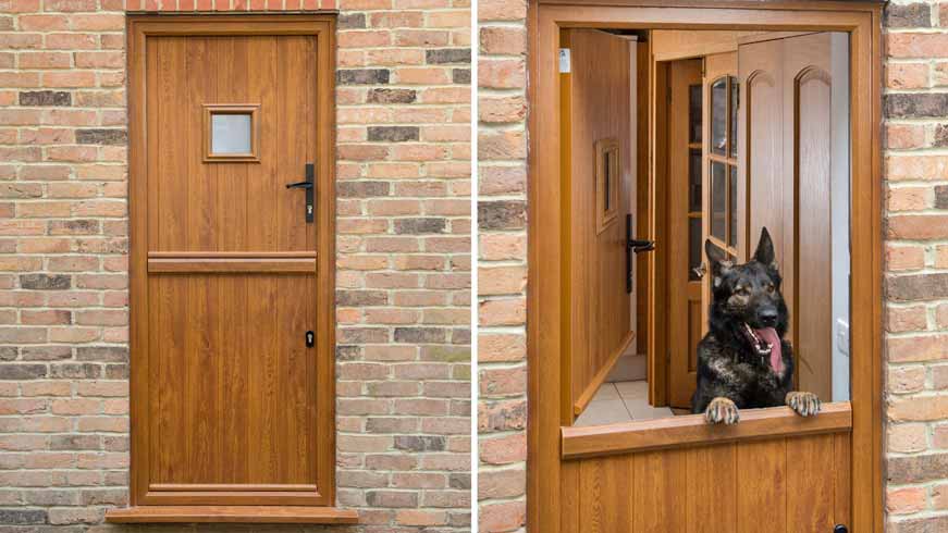 composite stable door in oak